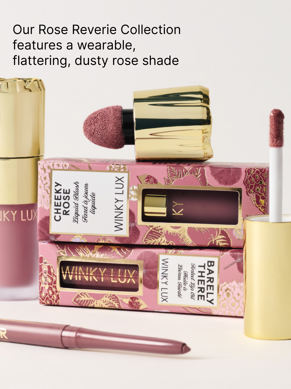 rose reverie color collection -- collection shot 