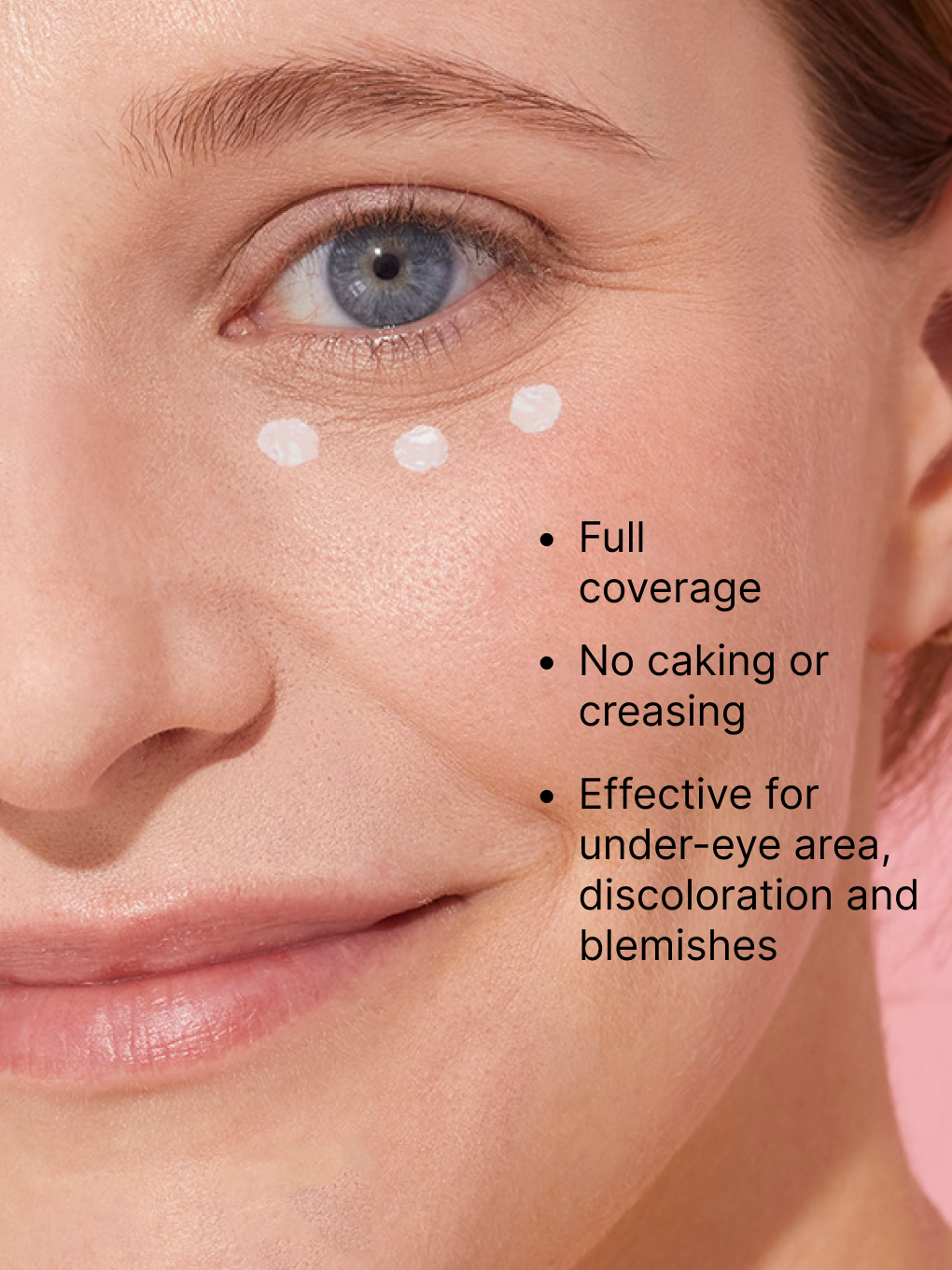 Very Fair -- peeper perfect under eye concealer on model