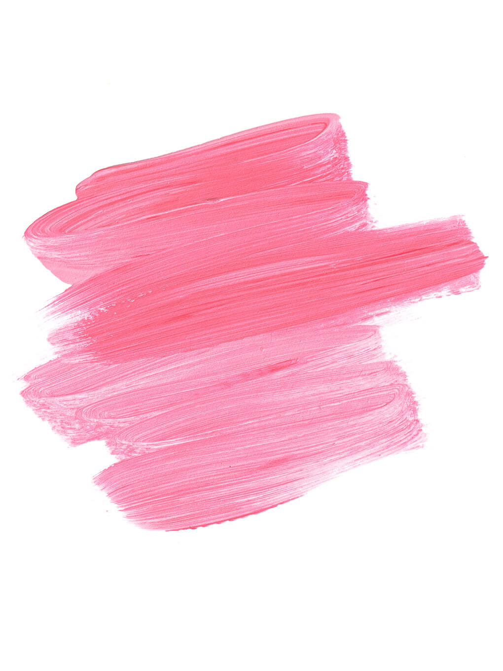 rainbow tinted ph lip balm swatch on white background